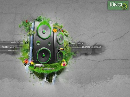 Audio Jungle - speakers, musik, abstract, cool, audio, speacker, 3d, loudspeaker, jungle, audio jungle