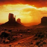 monument valley sunset