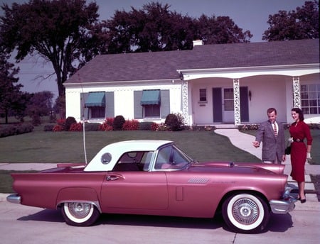 57 Thunderbird - tbird, ford, car, thunderbird