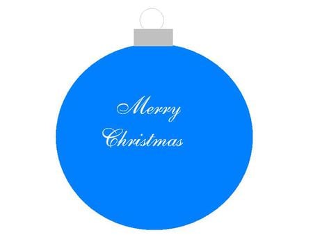 Christmas Ornament - white, ornament, christmas, blue