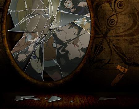 Fullmetal Alchemist - homunculus, broken, mirror, anime, alchemist, 7, fullmetal alchemist