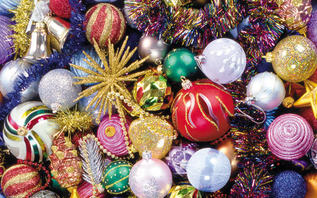 shiney balls - bulbs, sparkle, christmas, santa, glitter, balls, decorations, presents, holiday, tree, shiney