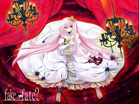 Megurine Luka - hot, music, fire, white, cool, sexy, chandelier, song, vocaloids, program, vocaloid, pink, beautiful, diva, dress, nice, beauty, chain, singer, black, virtual, pretty, megurine luka, idol, anime, megurine, cute, luka, shakels, girl, pink hair, red, awesome