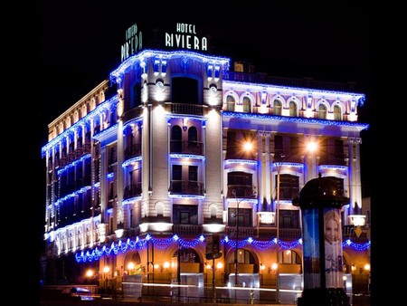 Hotel Riviera - hotel, picture, beautiful, riviera, at night