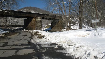 RR Bridge over The Jackson River - bridges, rr, railroad, alleghany county, alleghany, covington, virginia