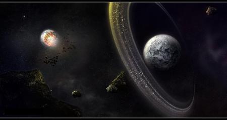 AMAZING....2 - amazing, planet, moons, sun