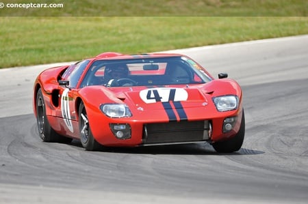 67 GT40 - ford, car, gt40, red