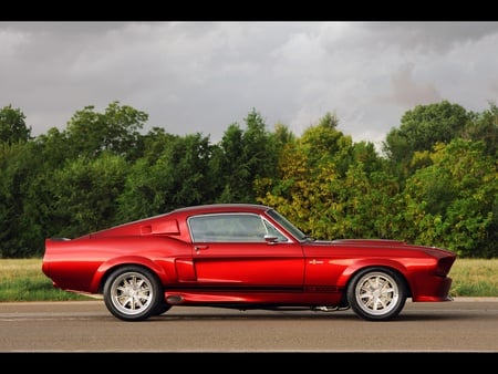 Mustang - red, ford, mustang, car