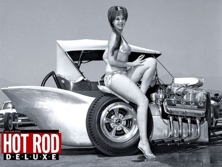 Hot Rod - girl, car, rod, hot