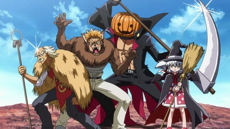 Needless - costumes, disk, werewolf, gido, jacko o lantern, rikudo gin, momiji teruyama, witch, sage, adam blade, eve neuschwanstein