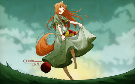 Spice and Wolf - wolf, horo, spice and wolf, apple, holo