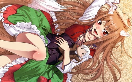 Spice and Wolf - wolf girl, wolf, spice and wolf, horo, holo, lawrence kraft