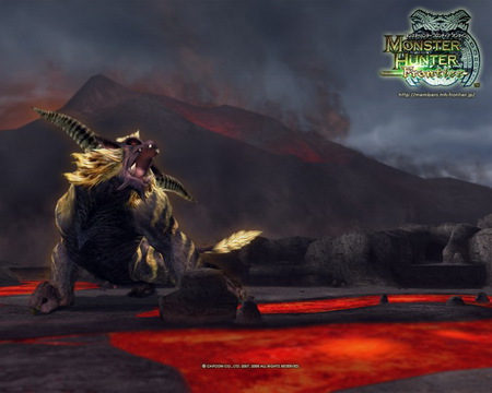 monster hunter - monster, rajang, hunter, frontier, capcom