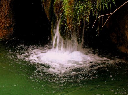 Plitvice - nature, waterfall, green, lakes, croatia, plitvice