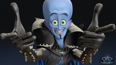 Megamind - movie, head, megamind, blue, entertainment