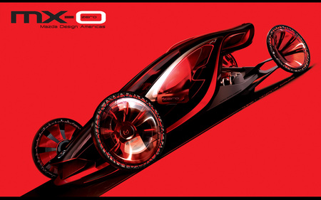 Mazda MX-0 Concept Design - 2010, mx, concept, red