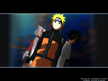 Team 7 - naruto, anime, girl, boys