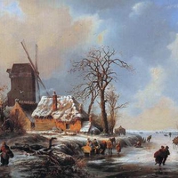 Dutch Winterscape by Albert Moerman