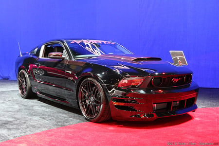 Predator - ford, black, car, mustang