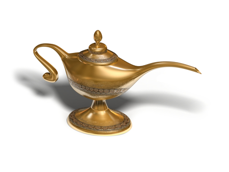 Magic Lamp - magic, oriental, golden, lamp, arabian, fantasy