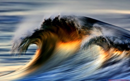 wave - ocean, nature, wave, sun