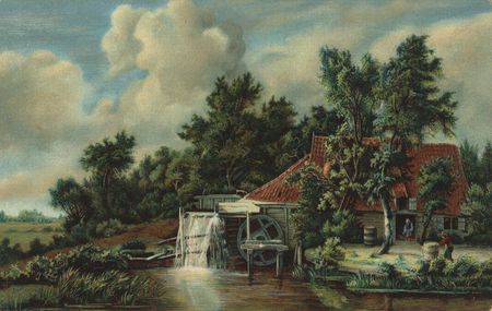 Watermill by Hobbema