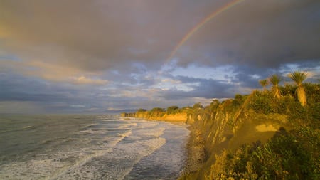 rainbow - nature, rainbow, sky, clouds