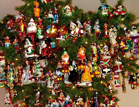 Christmas decoration - tree, decoration, christmas, colourful