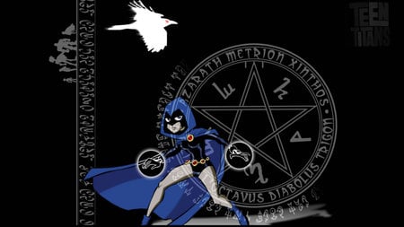 the dark power of raven - teen titans, raven, power, darkness, dark