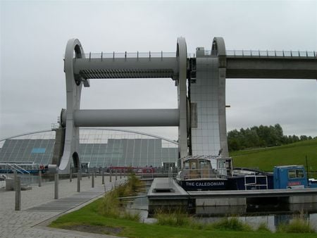 Scotland - The Falkirk Wheel - scotland, forth and clyde canal, falkirk wheel, canals