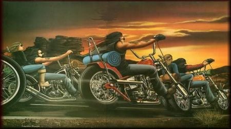 Lets Ride - group riding, cross country, chopper, ride, motorcycle