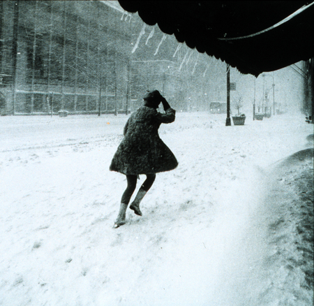 skirt in snow - snow, blizzard, white, skirt