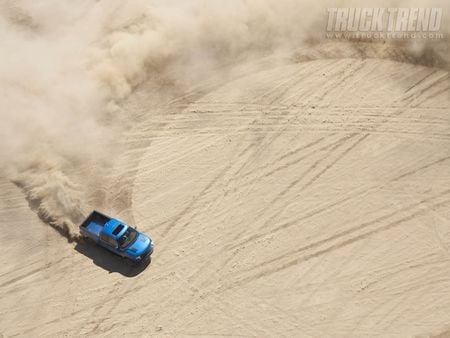 Raptor - truck, blue, ford, sand, raptor