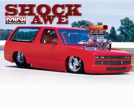 Shock & Awe - truck, engine, red, awe, shock