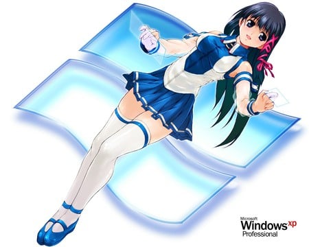 Windows-XP Anime Girl - Windows & Technology Background Wallpapers on  Desktop Nexus (Image 206875)