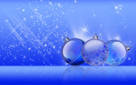 Christmas Blue Shine - shine, ornaments, christmas, blue