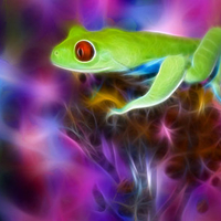 Fractal Green Frog