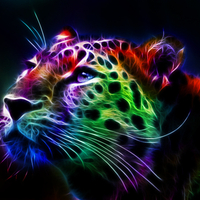 Colorful Fractal Cheetah