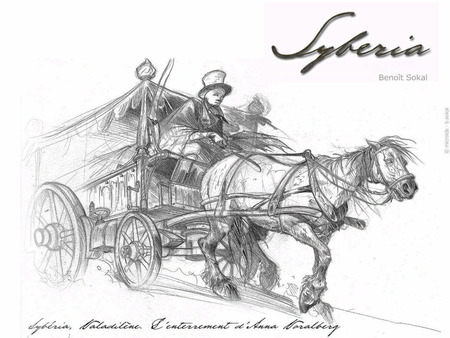 Syberia - automaton, sketch, horse, syberia