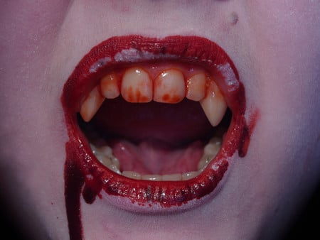 Vampire - teeth, blood, vampire, fantasy