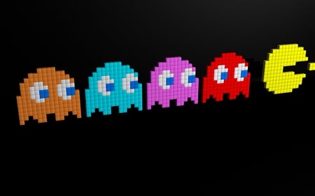 Pacman - video, game, pacman, ghosts