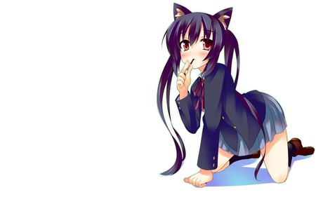 Mio Neko - k-on, anime, neko, cute, kitty ears, mio, cat