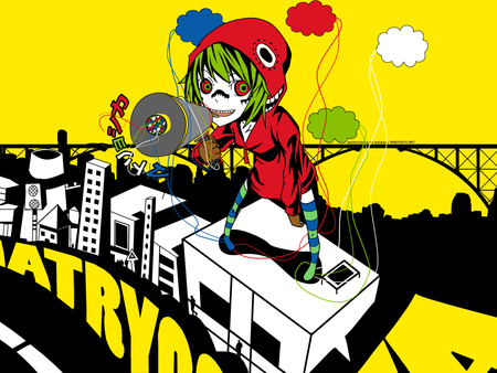 Gumi - gumi, anime, vocaloid, matryoshka