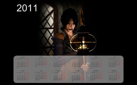 Calendar 2011 - 3d, fantasy, woman, calendar