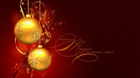 merry christmas - red, pretty, festive, christmas, presents, holiday, religious, balls, gifts, gold, santa