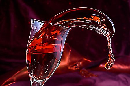 Let's celebrate - purple, glass, red, liquid, spilt