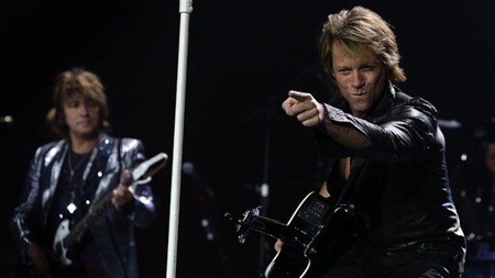 Here's Looking At You! - bon jovi, mic stand, music, singer, jon bon jovi, richie sambora