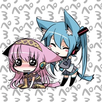 Chibi Cat Luka & Miku