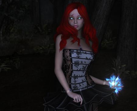 Magical - 3d, fantasy, magical, woman