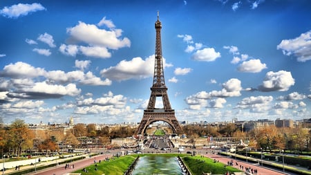 Heart of Paris - view, amazing, landscape, eiffel tower, architecture, city, paris